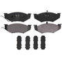 QuickStop Front Disc Brake Pad Set Semi-Metallic ZX416 - top view