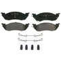 QuickStop Front Disc Brake Pad Set Semi-Metallic ZX529A - top view