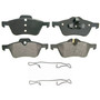 QuickStop Front Disc Brake Pad Set Semi-Metallic ZX939 - top view