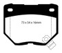 EBC Brakes Redstuff 3000 Series Sport Brake Pad Set DP3826C to Fit NISSAN (AUSTRALIA AND NEW ZEALAND),NISSAN,SUBARU
