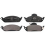 QuickStop Front Disc Brake Pad Set Semi-Metallic ZX760 - top view