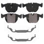 QuickStop Front Disc Brake Pad Set Semi-Metallic ZX681 - top view
