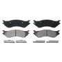 QuickStop Rear Disc Brake Pad Set Semi-Metallic ZX702A - top view