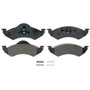 QuickStop Front Disc Brake Pad Set Semi-Metallic ZX820 - top view