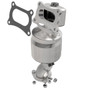 Catalytic Converter for Honda V6 - OEM Grade, Flanged Inlet/Outlet, 15 in Long