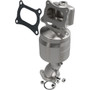 Catalytic Converter for Honda V6 - OEM Grade, Flanged Inlet/Outlet, 15 in Long