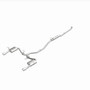 MagnaFlow 19312 Street Series Polished Stainless Cat-Back Exhaust System for 2016-2021 Honda Civic 1.5L
