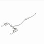 MagnaFlow 19312 Street Series Polished Stainless Cat-Back Exhaust System for 2016-2021 Honda Civic 1.5L