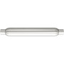 Universal Muffler - Glass Pack, 2 in Center Inlet/Outlet, 3.5 in Diameter