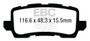 EBC Brakes DP43018R Yellowstuff Performance Brake Pad