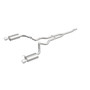 MagnaFlow 19097 Street Series Polished Stainless Cat-Back Exhaust System for 2015-2023 Ford Mustang 2.3L