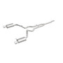 MagnaFlow 19097 Street Series Polished Stainless Cat-Back Exhaust System for 2015-2023 Ford Mustang 2.3L