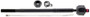 Steering Tie Rod End MS40786 - front view