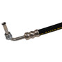 3/8" Female S.A.E. or 3/8" Male Inv. Flare x 7/16" Male Inv. Flare Power Steering Pressure Tube 70230E - left view
