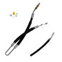 12MM Male Captive "O" Ring x 16MM Male "O" Ring & 11MM Male "O" Ring x 3/8" I.D. Power Steering Pressure Tube 80879 - front view
