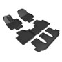 3D MAXpider Kagu Floormats for Toyota Highlander Hybrid R1 R2 R3 - Black