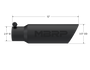 MBRP Universal Tip 3.5in OD Dual Wall Angled 2.5in Inlet Black