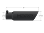 MBRP Universal Tip 3.5in OD Dual Wall Angled 2.5in Inlet Black