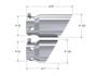 MBRP 4in to 5in Tip Cover Set for Ford F250/350/450 6.4L