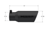 MBRP Universal Tip 4in OD 3in Inlet 10in Angled Rolled End Black