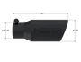 MBRP Universal Tip 4in OD 2.75in Inlet 10in Angled Rolled End Black
