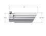 MBRP Universal Tip 3in OD Dual Wall Angled 3in Inlet