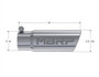 MBRP Universal Tip 3in OD Angled Rolled End 3in Inlet