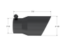MBRP Tip 3in Round Dual Wall Angled Black for 3in Exhausts