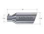MBRP Universal Tip 7in OD Rolled End 4in Inlet 18in T304