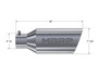 MBRP Universal Tip 7in OD Rolled End 4in Inlet 18in T304