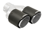 MBRP 3in ID / Dual 4in OD Out Staggered L 9.37in / R 9.87in Dual Wall Carbon Fiber Univ Exhaust Tip