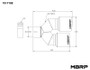 MBRP Burnt End Tip 2.5in ID Dual 3.5in OD Out 9.5in Length - Stainless Steel
