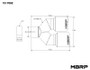 MBRP Dual Burnt End Tip for Universal Fit 3.5in OD / 2.5in Inlet - T304 Stainless Steel