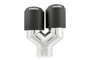 MBRP 3in ID / Dual 4in OD Out Staggered L 9.87in / R 9.37in Dual Wall Carbon Fiber Univ Exhaust Tip