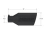 MBRP Universal Tip 8in OD Rolled End 4in Inlet 18in Black