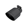 MBRP Dual Wall Angled Exhaust Tip for Universal Fit 4in OD / 2.5in Inlet - Black