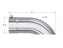 MBRP Universal Tip 4 O.D. Turn Down 4 inlet 12 length