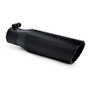 MBRP Angled Rolled End Exhaust Tip for Universal Fit 3in OD / 2in Inlet - Black Finish