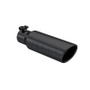 MBRP Angled Rolled End Exhaust Tip for Universal Fit 3in OD / 2in Inlet - Black Finish