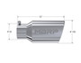 MBRP Universal Tip 6 O.D. Angled Rolled End 4 inlet 12 length