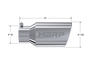 MBRP Universal Tip 6 O.D. Angled Rolled End 4 inlet 12 length