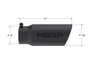 MBRP Universal Tip 5 O.D. Angled Rolled End 4 inlet 12 length - Black Finish
