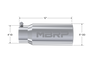 MBRP Universal Tip 5 O.D. Rolled Straight 4 inlet 12 length