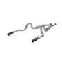 MBRP 2.5in Dual Split Rear AL w/ 3.5in Black Tips for Ford Mustang GT 4.6L