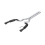 MBRP Cat-Back Dual Split Rear Exhaust for Ford Mustang GT S650 5.0L - Black-Coated Aluminized Steel