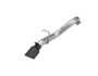 MBRP 2.5in Axle-Back Turn Down T409 w/ Black Tip for Jeep Wrangler 3.6L