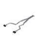 MBRP 3in Dual Rear Cat-back T304 w/ CF Quad Tips for Dodge Challenger RT 5.7L