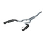 MBRP Cat Back Dual Split Rear Exit Black 3in for Ford Mustang EcoBoost 2.3L (Race)