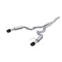 MBRP Cat-Back Dual Split Rear Exhaust for Ford Mustang 2.3 EcoBoost - Carbon Fiber Tips