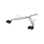 MBRP Axle-Back for Kia Forte GT 2022-2023 1.6L Turbo 2.5in Dual Split Rear w/ Quad Carbon Tips